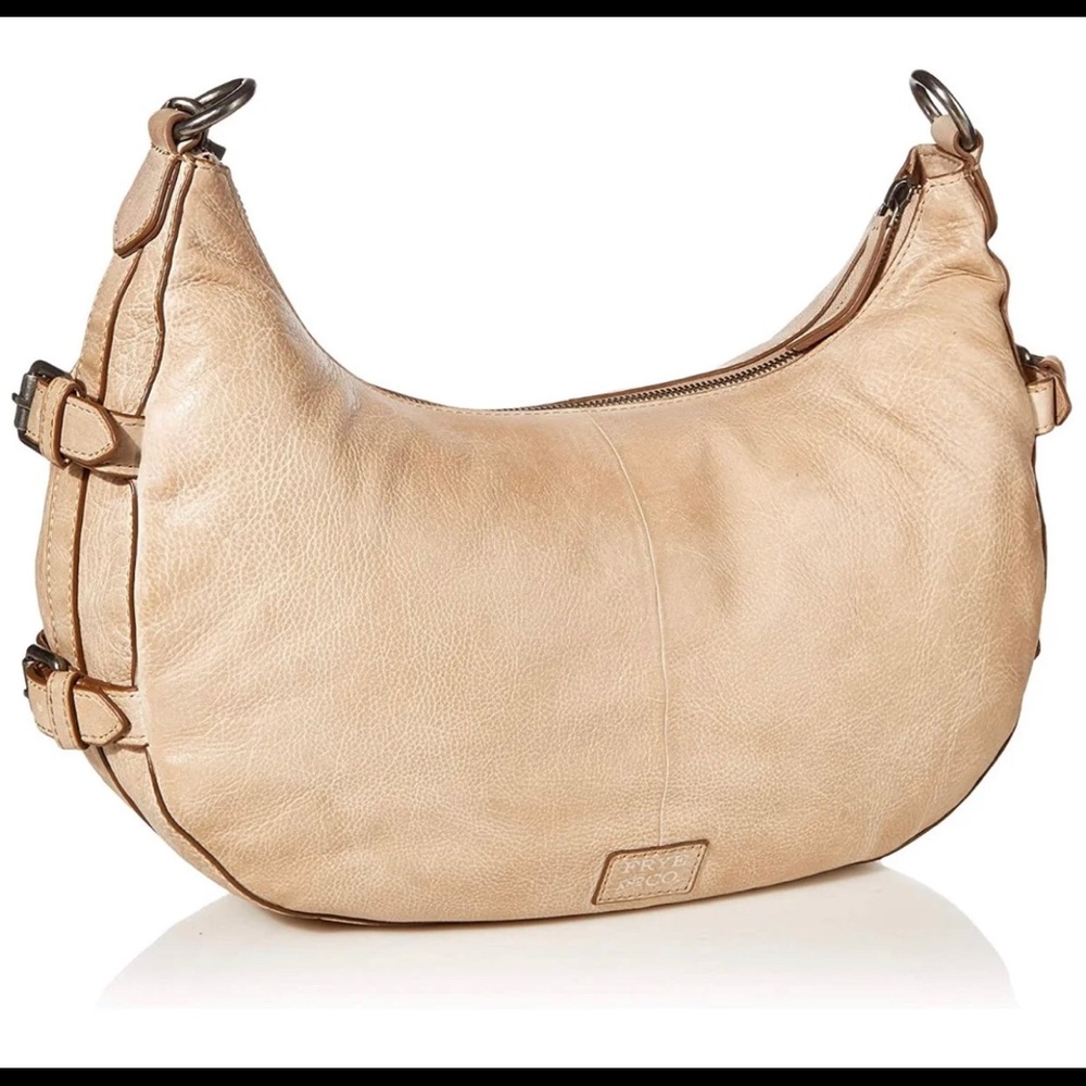 Frye Sindy Hobo Handbag Bone Large NWT